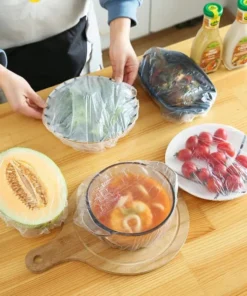 100 Pcs Reusable Food Storage Cover