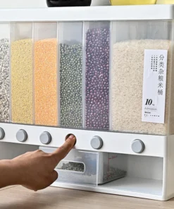 Alternative view of 6 Grids Storage Dry Food Dispenser