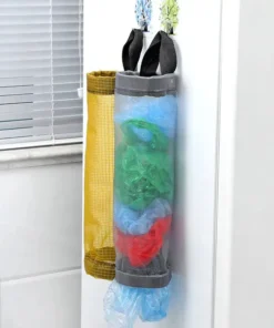 Alternative view of Hanging Folding Mesh Garbage Bag Organizer